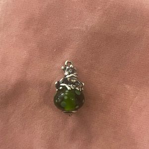James Avery frog prince glass bead charm